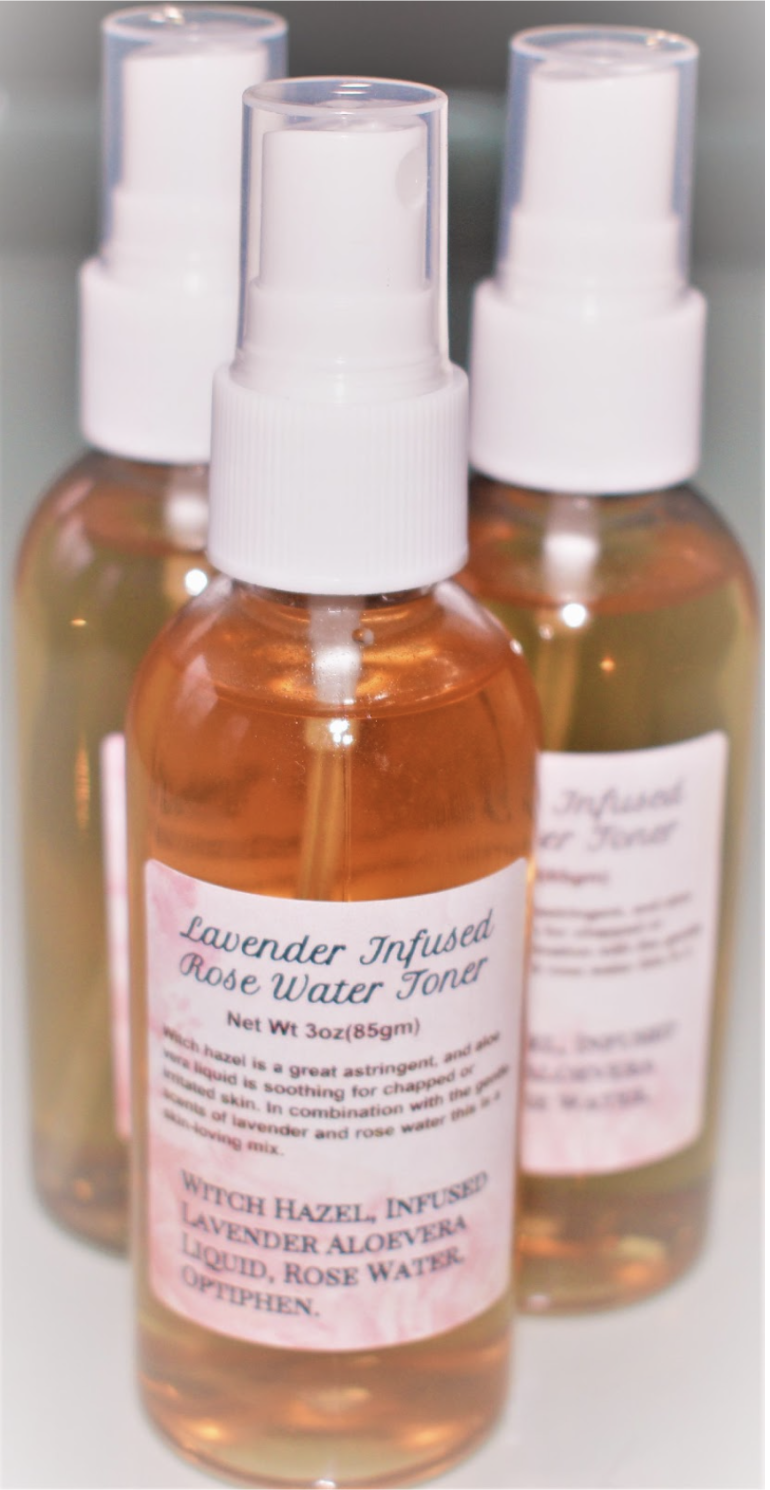 lavender infused rose water toner